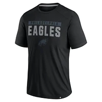 Men's Fanatics  Black Philadelphia Eagles Defender Blackout T-Shirt