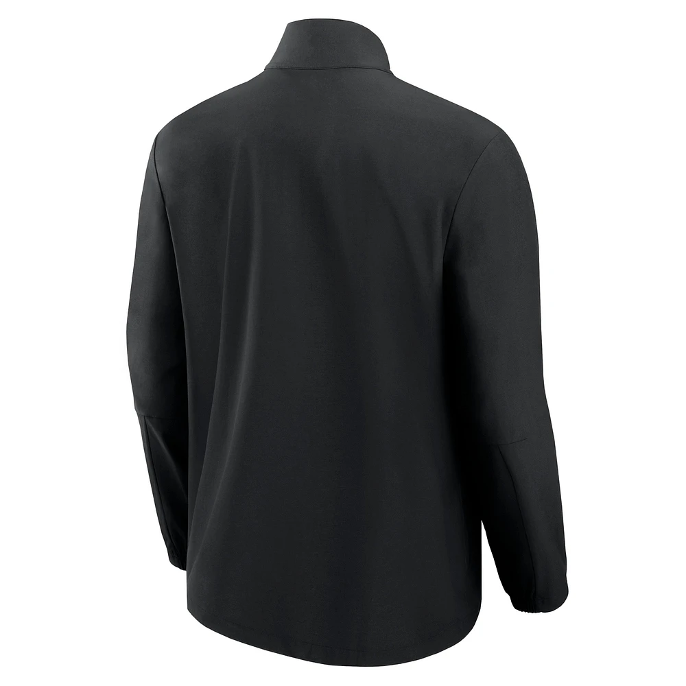 Veste zippée intégrale ton sur Fanatics noire Philadelphia Eagles Front Office pour homme