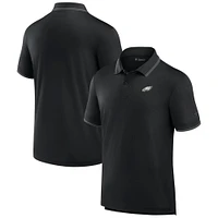 Men's Fanatics Black Philadelphia Eagles Front Office Pique Polo