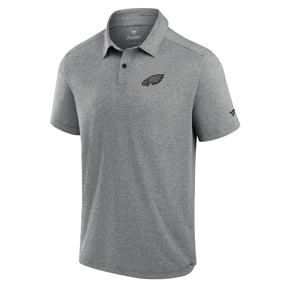Polo technique noir Fanatics pour homme des Philadelphia Eagles