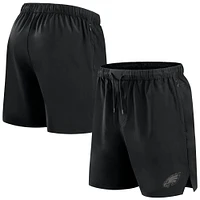 Short tissé noir Philadelphia Eagles Front Office Fanatics pour hommes