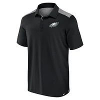 Men's Fanatics Black Philadelphia Eagles Long Shot Polo