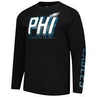 T-shirt à manches longues noir pour homme Fanatics Philadelphia Eagles