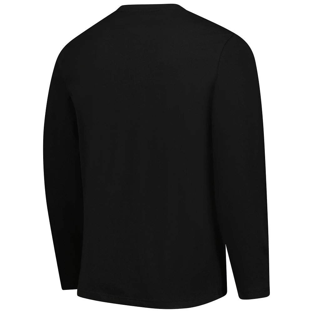 T-shirt à manches longues noir pour homme Fanatics Philadelphia Eagles