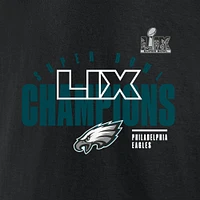 Men's Fanatics Black Philadelphia Eagles Super Bowl LIX Champions Big & Tall Iconic Victory T-Shirt
