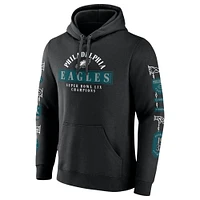 Men's Fanatics Black Philadelphia Eagles Super Bowl LIX Champions Big & Tall Pullover Hoodie