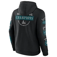 Men's Fanatics Black Philadelphia Eagles Super Bowl LIX Champions Big & Tall Pullover Hoodie