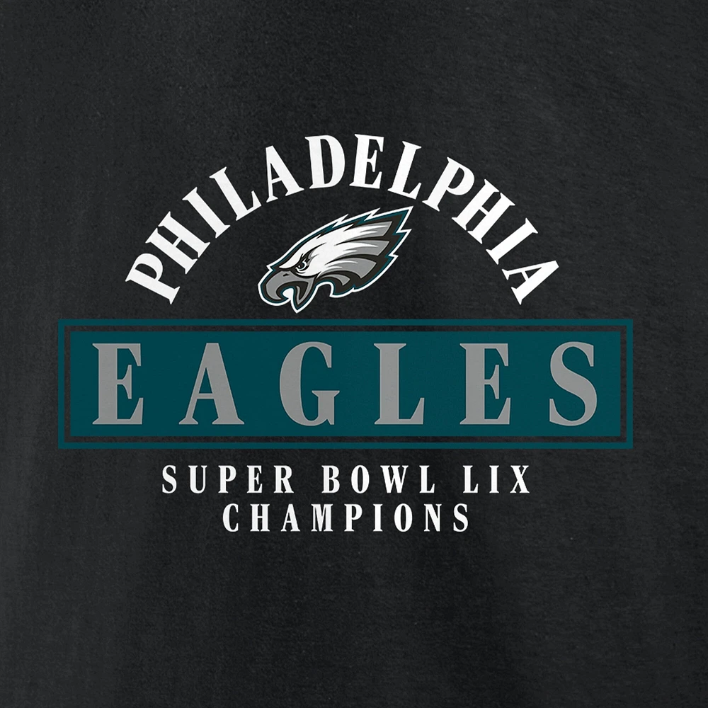 Men's Fanatics Black Philadelphia Eagles Super Bowl LIX Champions Big & Tall Pullover Hoodie