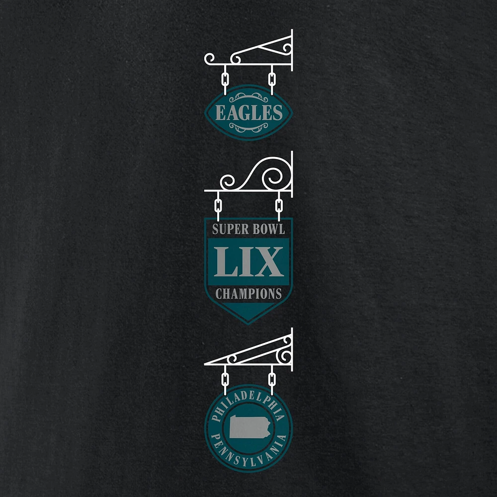 Men's Fanatics Black Philadelphia Eagles Super Bowl LIX Champions Big & Tall Pullover Hoodie
