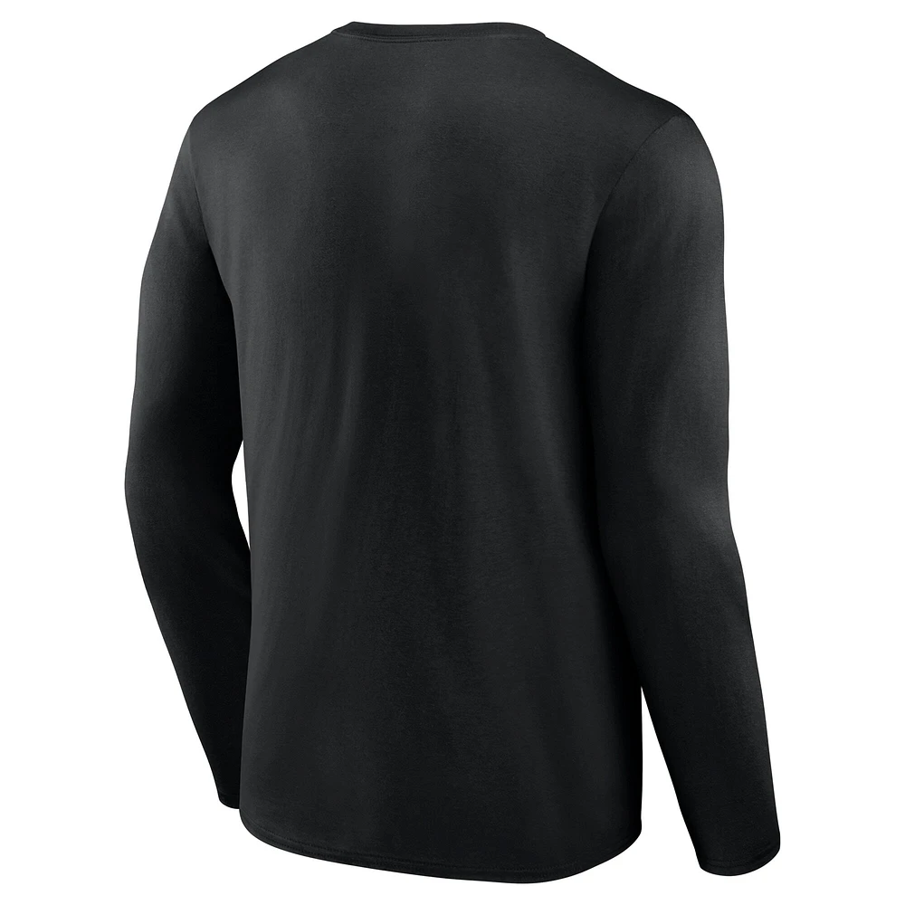 Men's Fanatics Black Philadelphia Eagles Super Bowl LIX Champions Legacy Iconic Victory Long Sleeve T-Shirt