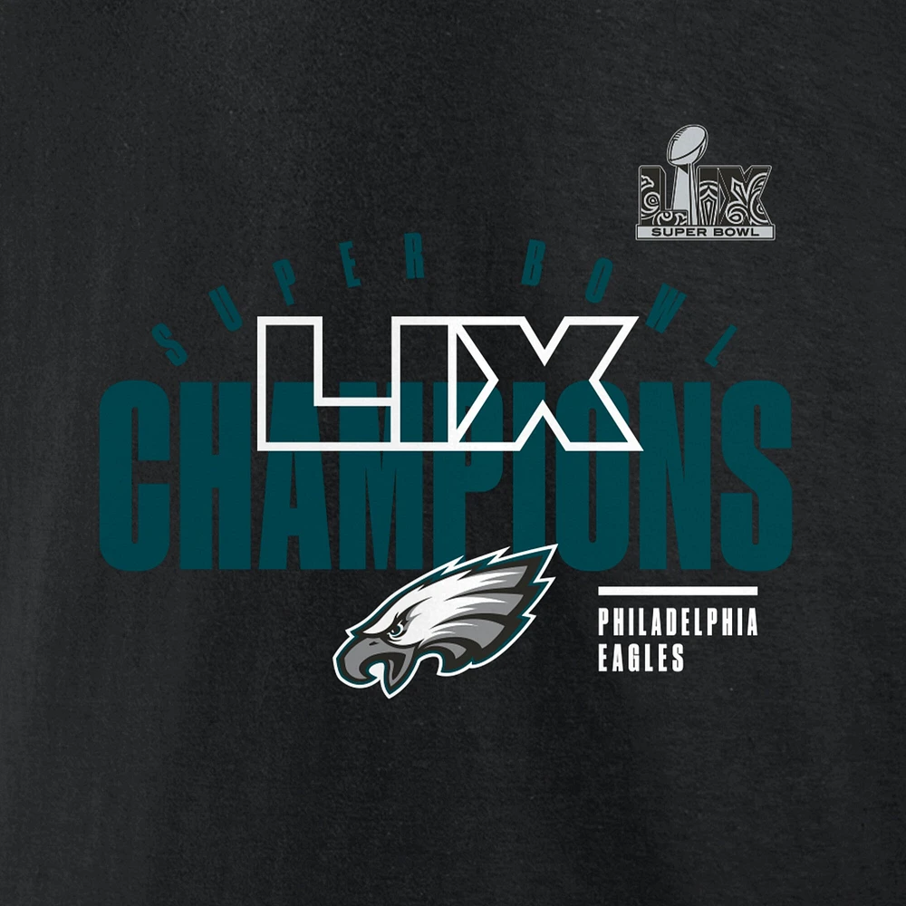Men's Fanatics Black Philadelphia Eagles Super Bowl LIX Champions Legacy Iconic Victory T-Shirt
