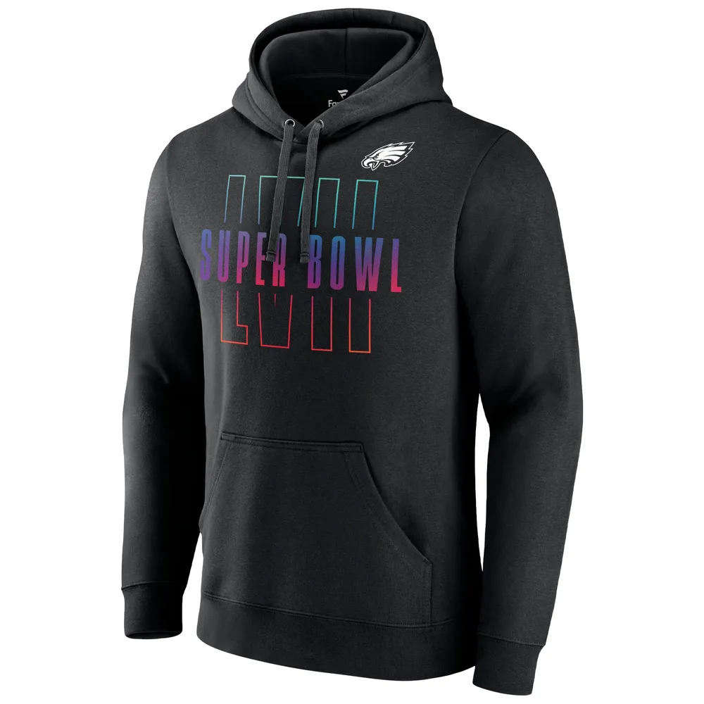 Philadelphia Eagles Fanatics Branded Super Bowl LVII Open Sky Pullover  Hoodie - Black