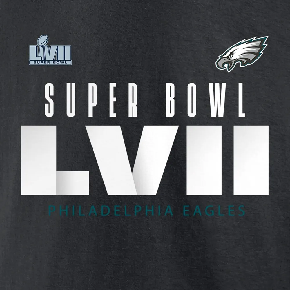 Men's Nike Black Philadelphia Eagles Super Bowl LVII Team Logo