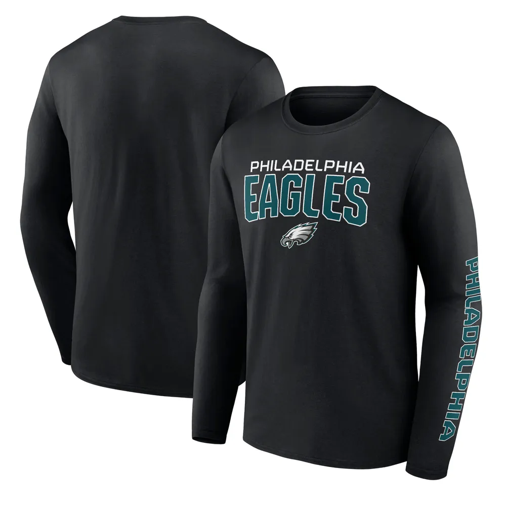 Lids Philadelphia Eagles Fanatics Branded Wordmark Go the Distance Long  Sleeve T-Shirt - Black
