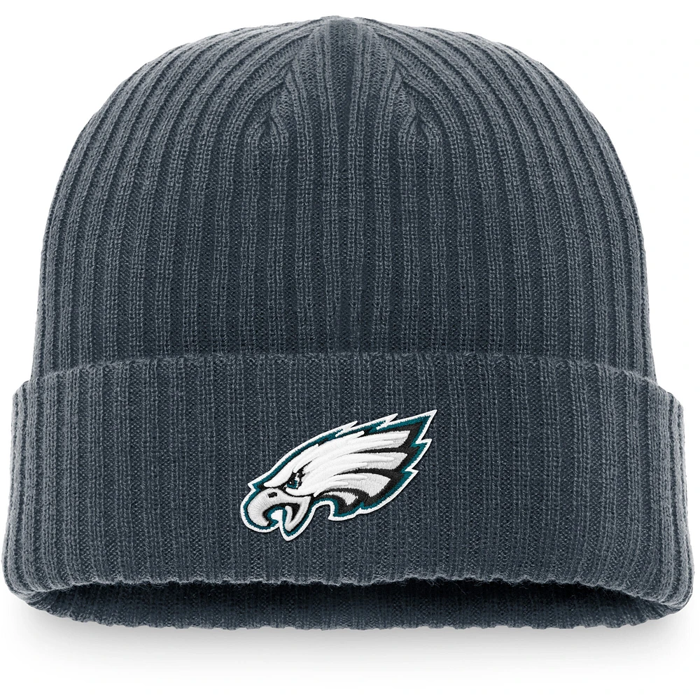 Lids Philadelphia Eagles Fanatics Branded Dark Shadow Cuffed Knit Hat -  Charcoal