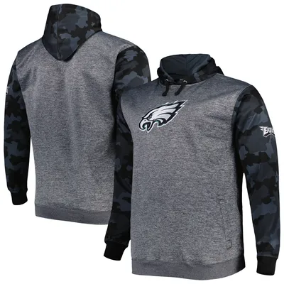 Philadelphia Eagles Fanatics Branded Women's Plus Size Lace-Up Pullover  Hoodie - Heathered Gray