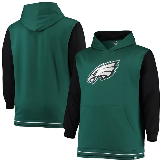 Men's Fanatics Branded Heather Charcoal Philadelphia Eagles Big & Tall Camo Pullover Hoodie