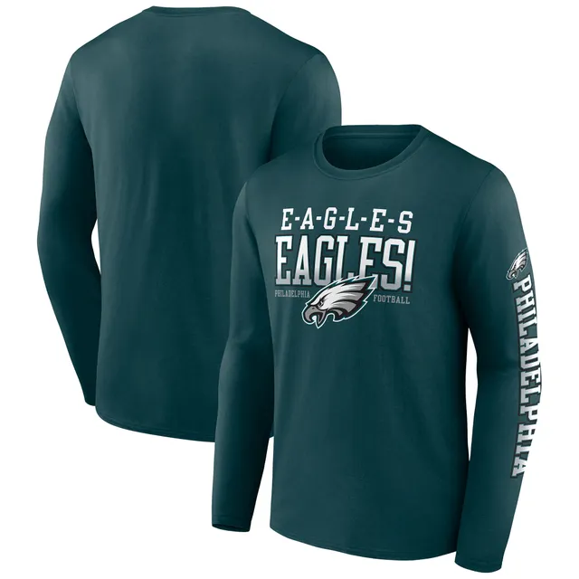 Men's Fanatics Branded Midnight Green Philadelphia Eagles Hometown  Collection Sweep Long Sleeve T-Shirt