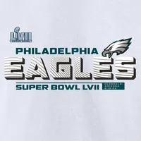 Philadelphia Eagles Fanatics Branded Super Bowl LVII Vivid Striations T- Shirt - White