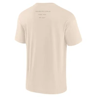 Men's Fanatics Cream Philadelphia Eagles Elements Weathered Tonal Future Ground T-Shirt