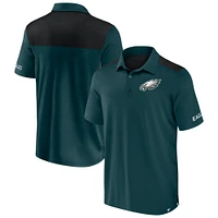 Polo colorblock vert/noir pour homme Fanatics Philadelphia Eagles