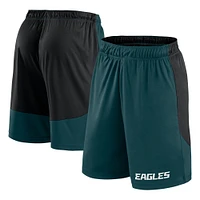 Men's Fanatics Green/Black Philadelphia Eagles Launch Shorts