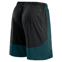 Short de lancement Fanatics vert/noir pour homme des Philadelphia Eagles