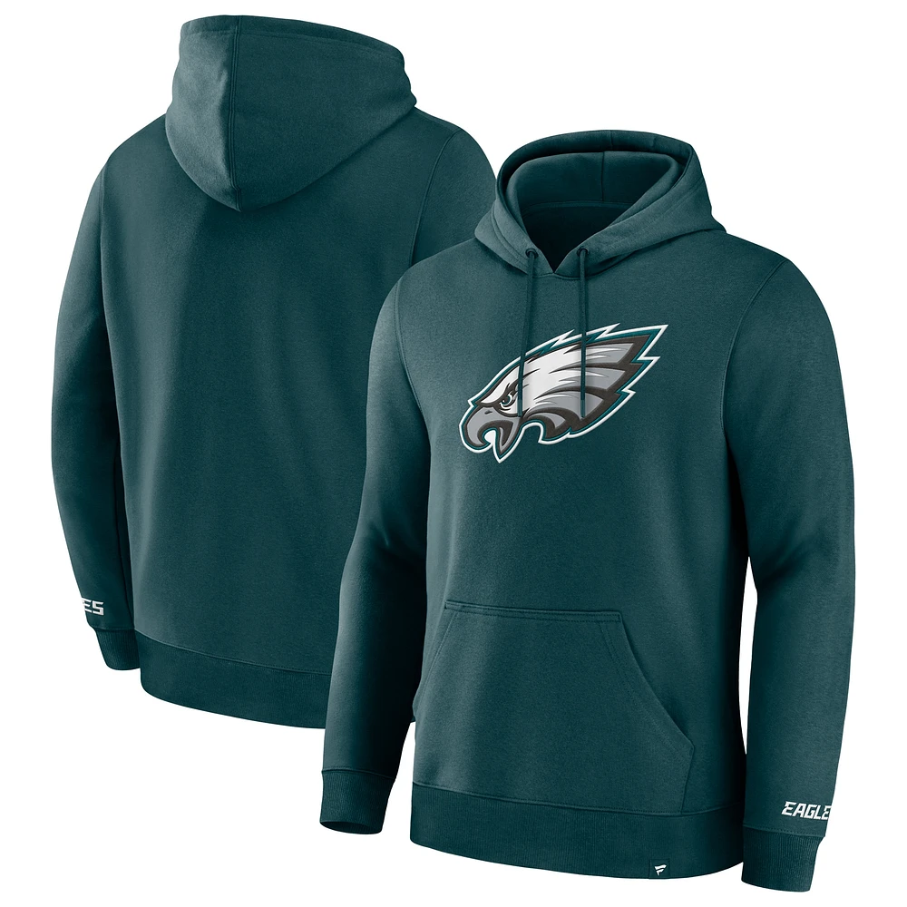 Sweat à capuche vert Fanatics pour homme des Philadelphia Eagles Pylon Cam Legacy