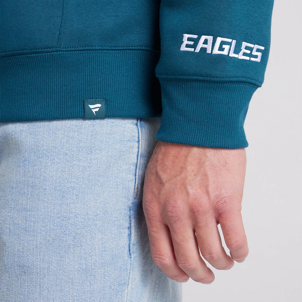 Sweat à capuche vert Fanatics pour homme des Philadelphia Eagles Pylon Cam Legacy