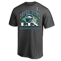 Men's Fanatics  Heather Gray Philadelphia Eagles Super Bowl LIX Big & Tall Our Pastime T-Shirt