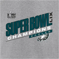 Men's Fanatics Heather Gray Philadelphia Eagles Super Bowl LIX Champions Big & Tall Counting Points Score T-Shirt