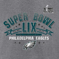 Men's Fanatics  Heather Gray Philadelphia Eagles Super Bowl LIX Made It Tri-Blend T-Shirt