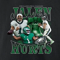 Men's Fanatics Jalen Hurts Black Philadelphia Eagles Notorious Player Graphic T-Shirt