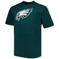 Fanatics pour hommes Jalen Hurts Midnight Green Philadelphia Eagles Big & Tall T-shirt avec nom et numéro de joueur