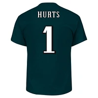 T-shirt fanatiques pour hommes Jalen Hurts Midnight Green Philadelphia Eagles Big & Tall