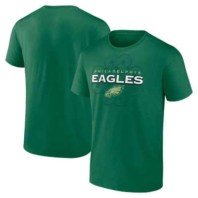 Men's Fanatics Kelly Green Philadelphia Eagles Celtic Luck T-Shirt