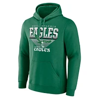 Men's Fanatics Kelly Green Philadelphia Eagles Geometric Chrome Pullover Hoodie