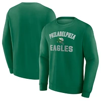 Men's Fanatics Kelly Green Philadelphia Eagles Gridiron Classics Victory Arch Pullover Sweatshirt