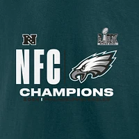 Men's Fanatics  Midnight Green Philadelphia Eagles 2024 NFC Champions Hail Mary T-Shirt