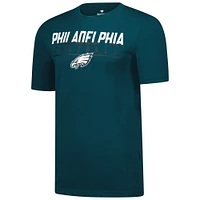 Men's Fanatics  Midnight Green Philadelphia Eagles Blocked T-Shirt