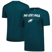Men's Fanatics  Midnight Green Philadelphia Eagles Blocked T-Shirt