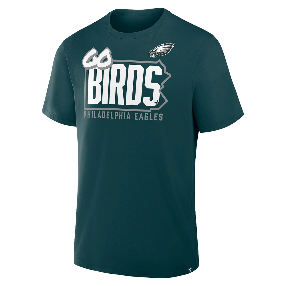 Men's Fanatics Midnight Green Philadelphia Eagles Hometown True Favorite T-Shirt