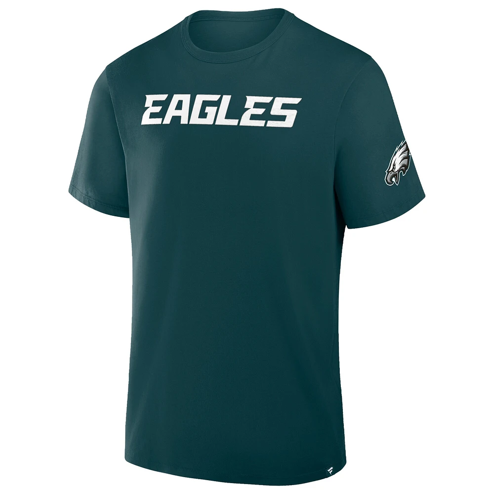 Men's Fanatics Midnight Green Philadelphia Eagles Option Route Legacy T-Shirt