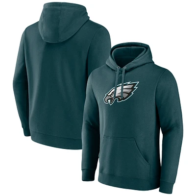Men's Fanatics Midnight Green Philadelphia Eagles Primary Logo Fleece Pullover Hoodie