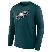 Men's Fanatics Midnight Green Philadelphia Eagles Primary Logo Long Sleeve T-Shirt