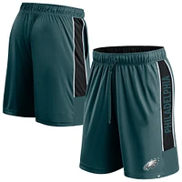 Short vert minuit Fanatics pour hommes des Eagles de Philadelphie Gagnez le match