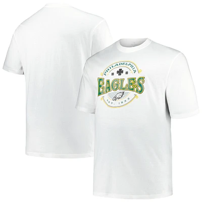Men's Fanatics White Philadelphia Eagles Big & Tall Celtic T-Shirt