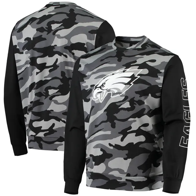 Men's FOCO Black Chicago Bears Camo Raglan Pullover Hoodie