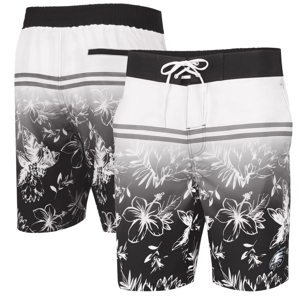 Men's G-III Sports by Carl Banks Black Philadelphia Eagles Swim Island Volley - Shorts