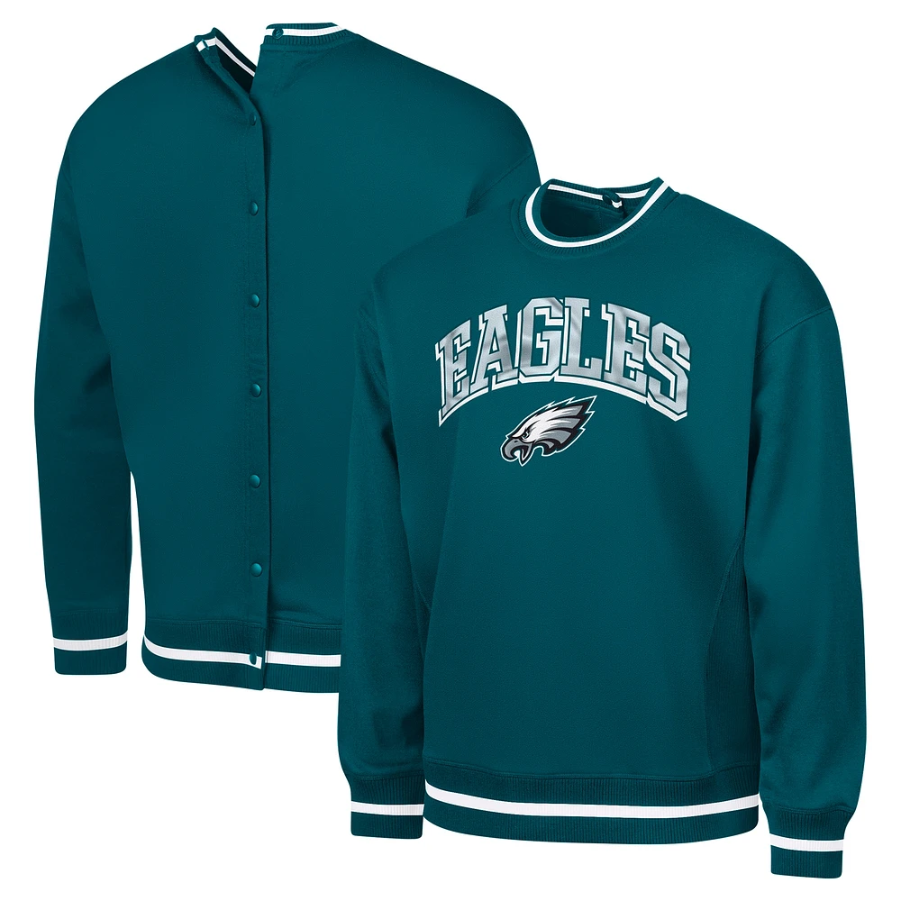 Sweat-shirt en polaire adaptatif G-III Sports by Carl Banks pour homme, vert nuit, Philadelphia Eagles